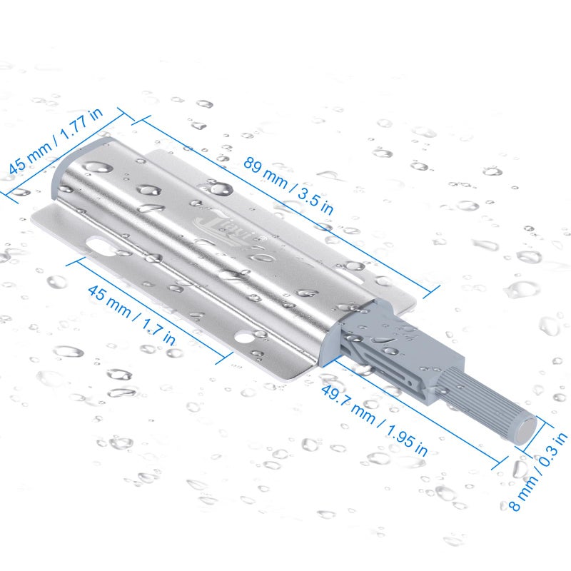 Jiayi Metal Door Latches for Cabinets Jiayi 8 Pack Push to Open Door Latch Heavy Duty Touch Latches Kitchen Door Push Release Latch for Drawer Closure Push Catch Press Out Cabinet Hardware - Image 2